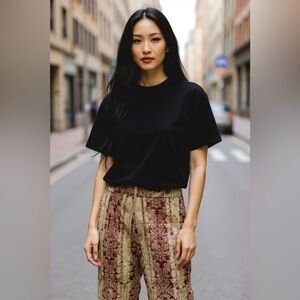 A.B.S. by Allen Schwartz Brocade Pants NWT